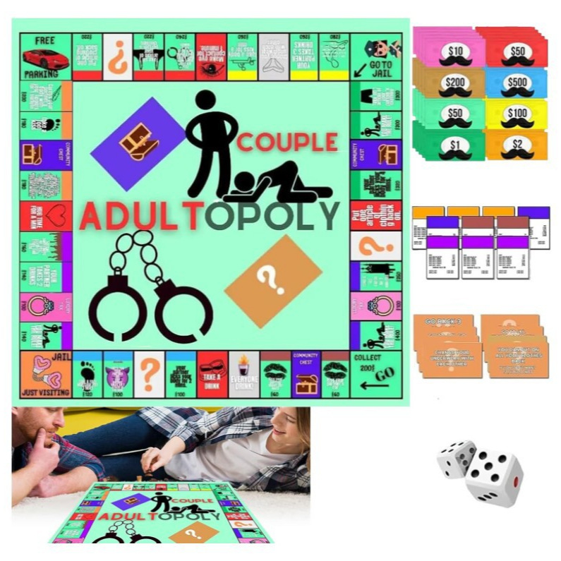 Party Games Usa - Gra planszowa dla par, Monopoly, gra