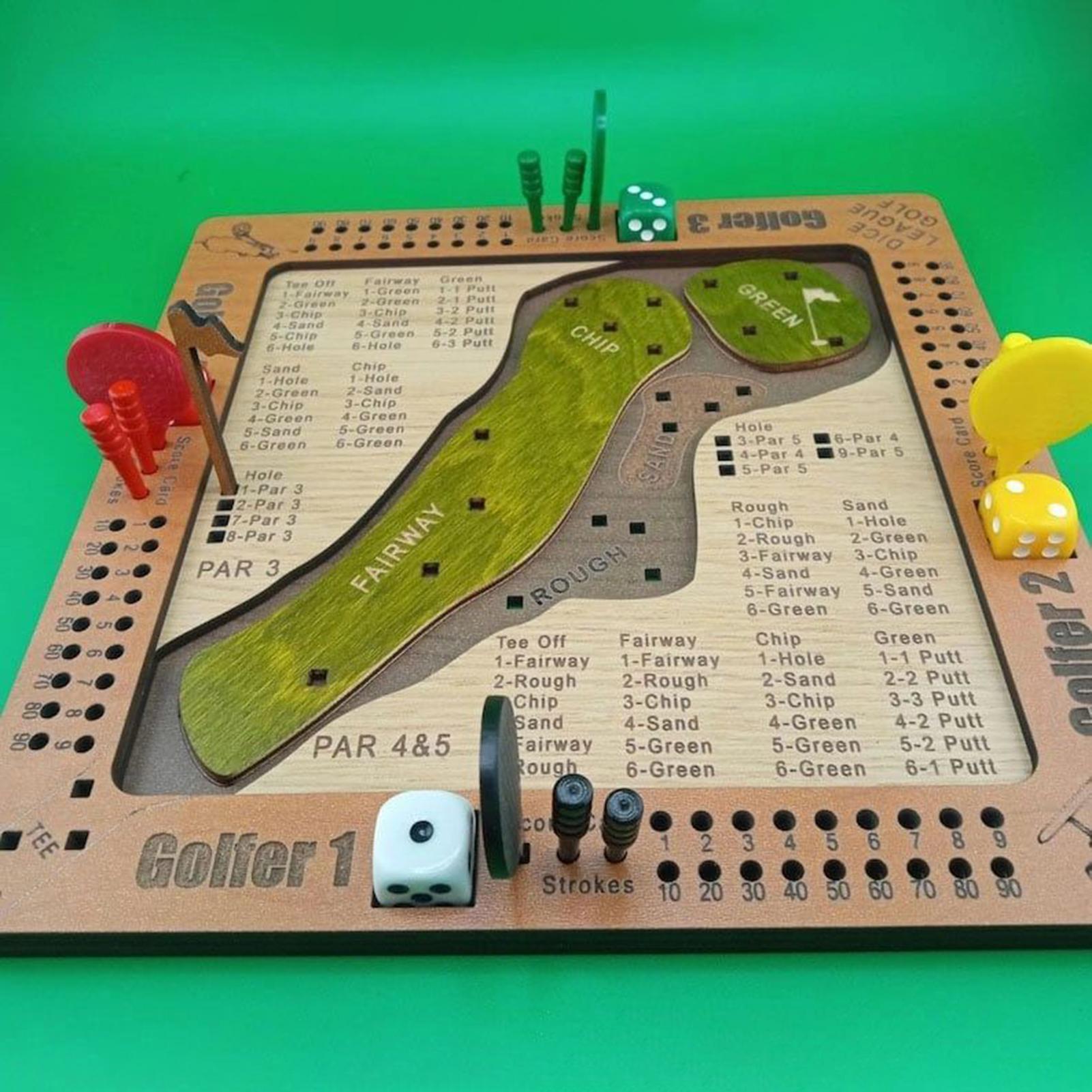 Gra w golf z kostkami, drewnia – Party Games Adults Indoor recenzja i cena