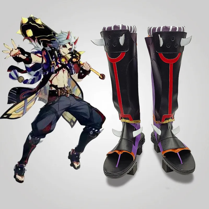 Buty do Cosplayu Arataki Itto  – Party Games Youtube recenzja i cena