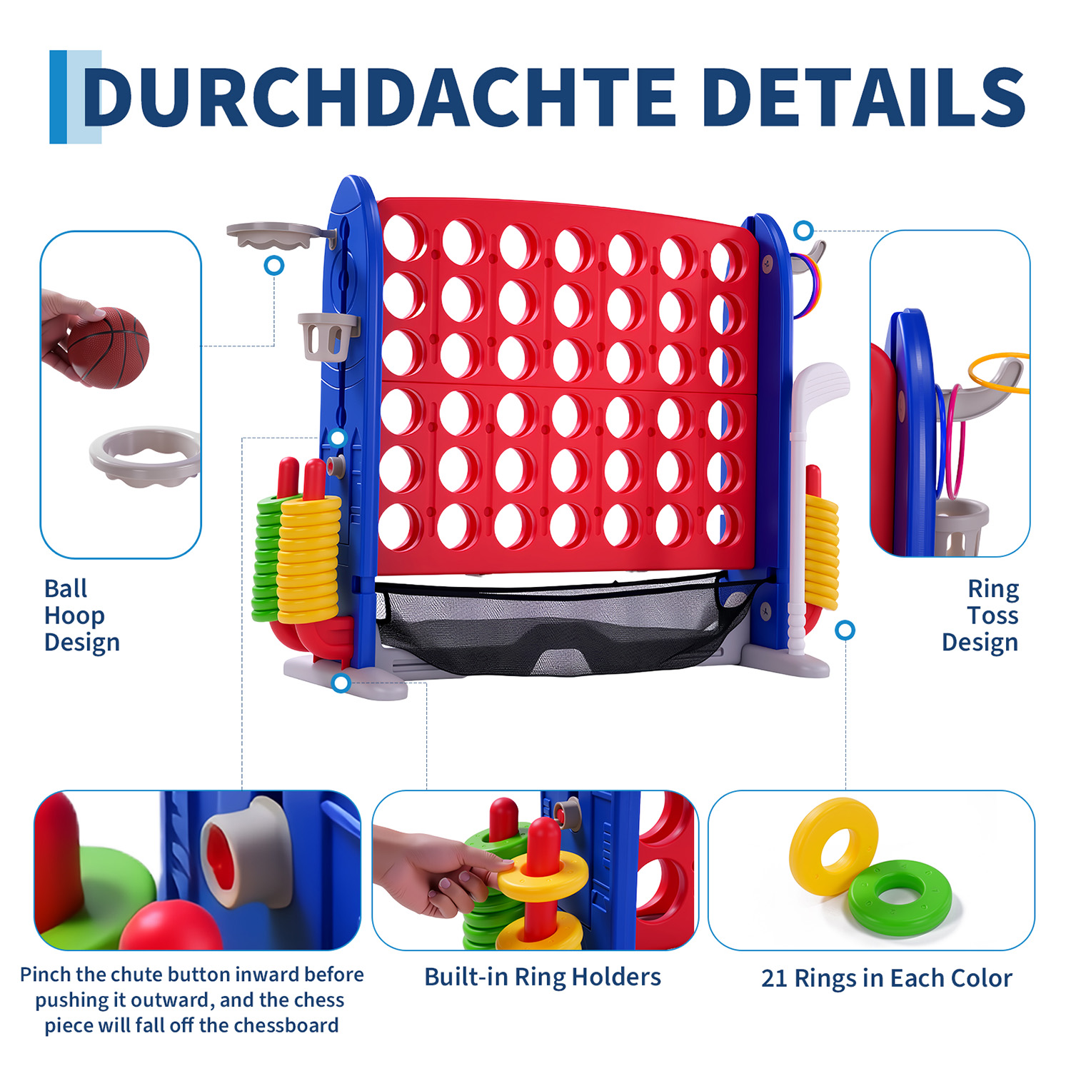 Zestaw gier 4 w 1 Giant Connec – Giant Connect Four recenzja i cena