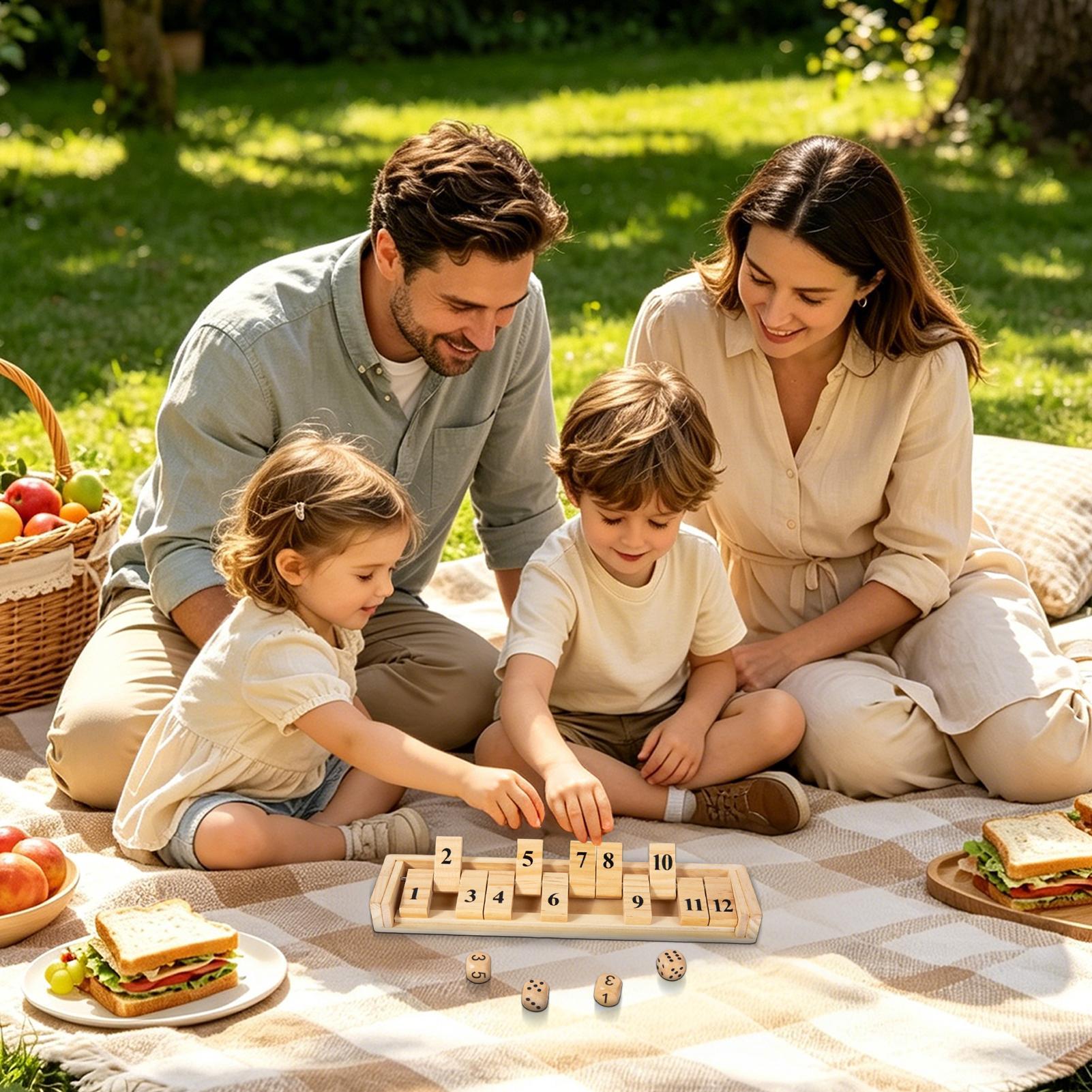 Gra Shut The Box, drewniana gr – Party Games Usa recenzja i cena