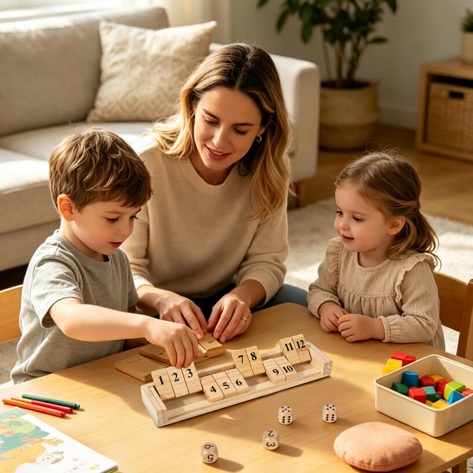 Gra Shut The Box, drewniana gr – Party Games Usa recenzja i cena