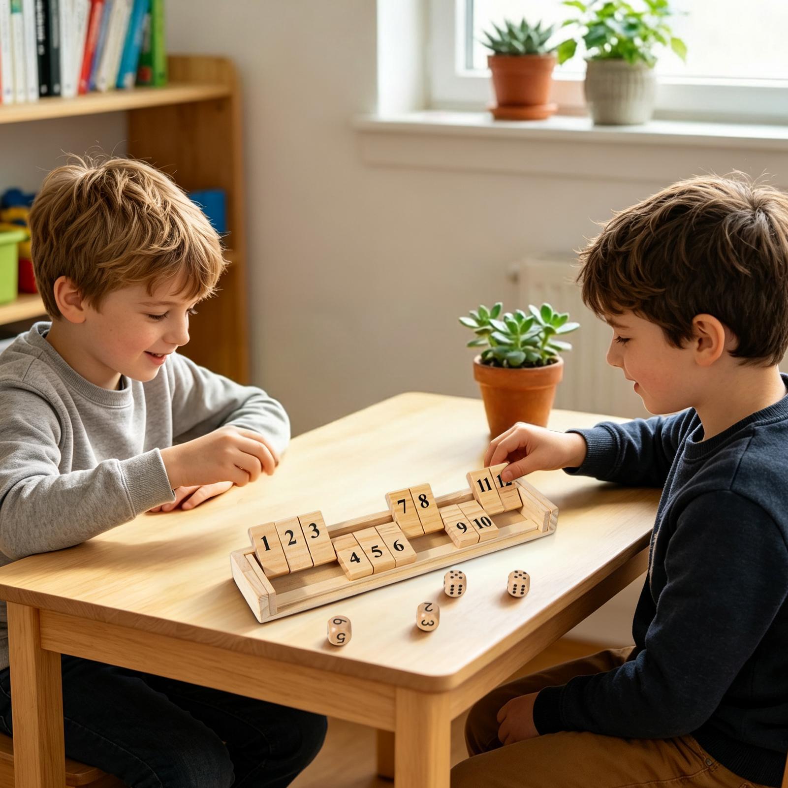 Gra Shut The Box, drewniana gr – Party Games Usa recenzja i cena