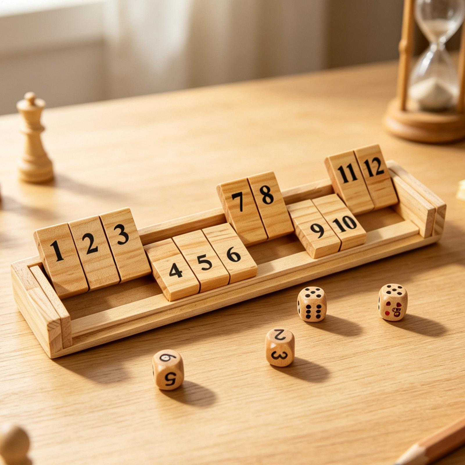 Gra Shut The Box, drewniana gr – Party Games Usa recenzja i cena
