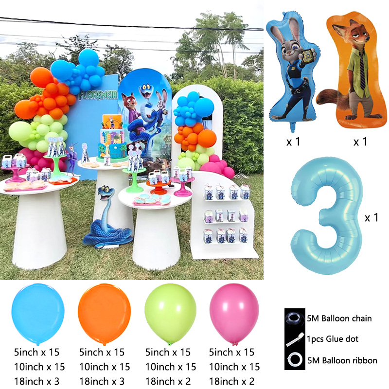 Zestaw balonów z motywem Zooto – Zootopia Party Games recenzja i cena