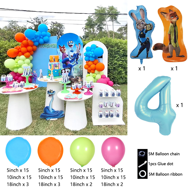 Zestaw balonów z motywem Zooto – Zootopia Party Games recenzja i cena