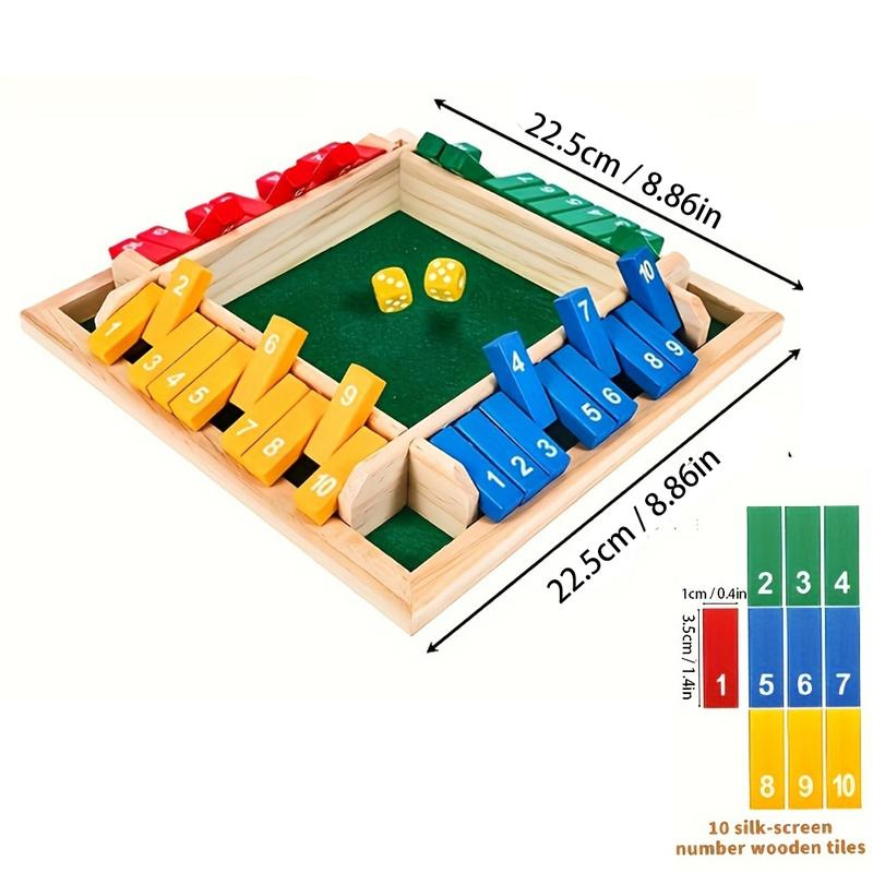 Drewniana gra w pudełku z kost – Party Games For 7 People recenzja i cena