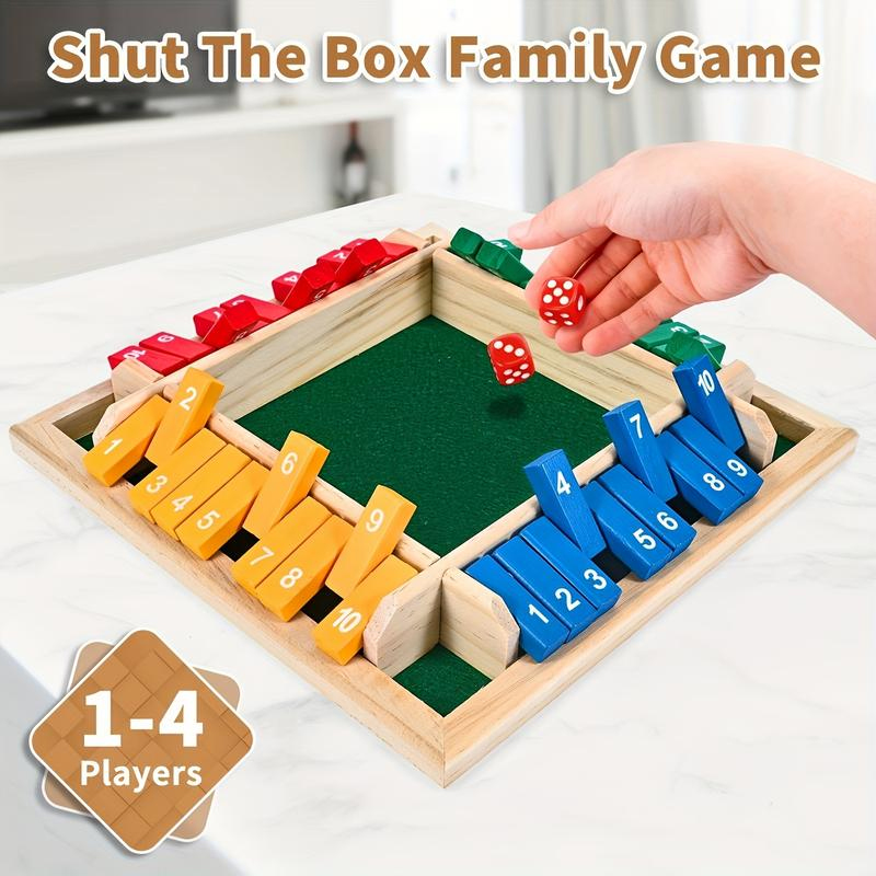 Drewniana gra w pudełku z kost – Party Games For 7 People recenzja i cena