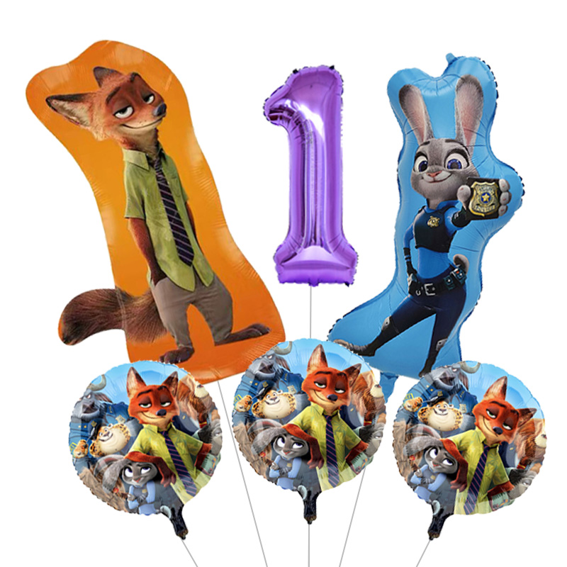 Duży zestaw balonów foliowych  – Zootopia Party Games recenzja i cena
