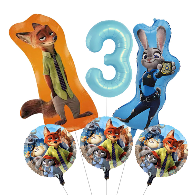 Duży zestaw balonów foliowych  – Zootopia Party Games recenzja i cena