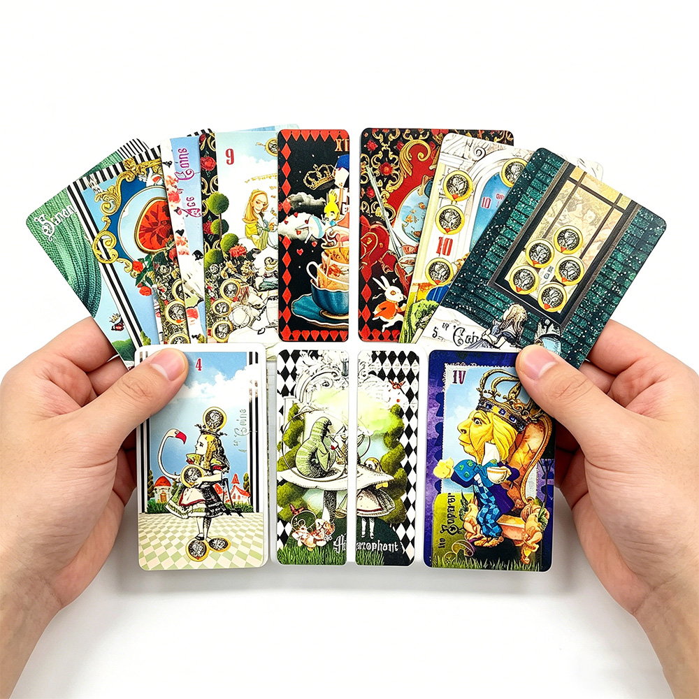 78-kartowa talia tarota Alicja – Party Games Alice In Wonderland recenzja i cena
