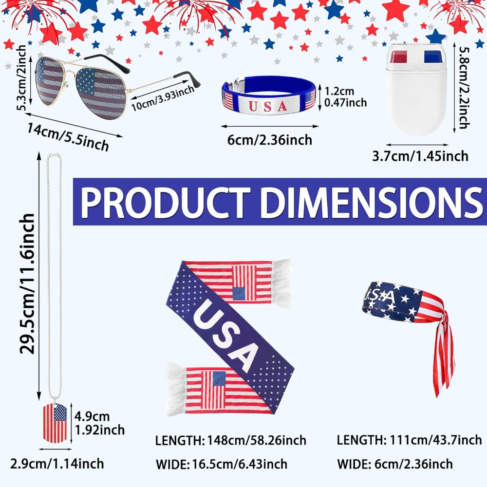 Zestaw patriotyczny dla kibicó – Party Games Usa recenzja i cena
