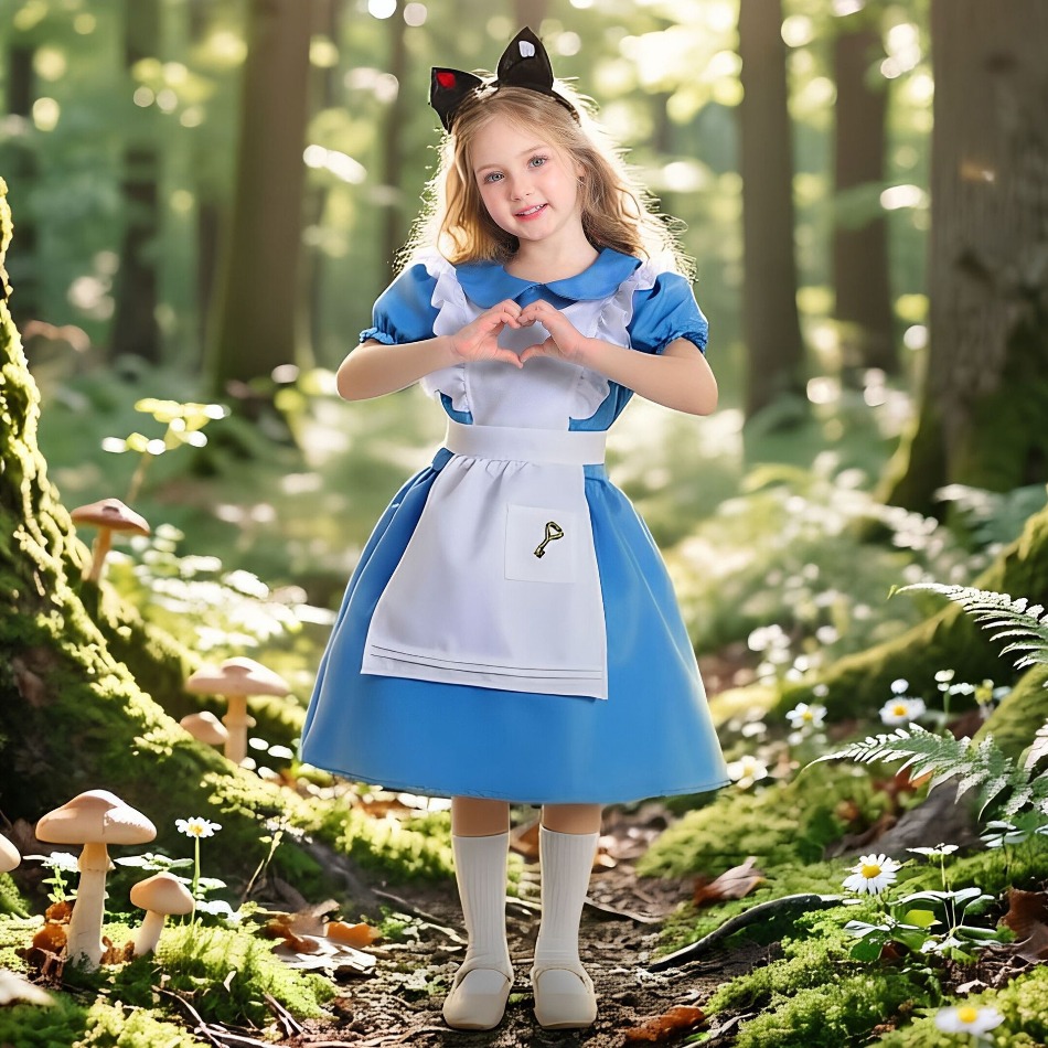 Dziewczęca niebieska sukienka  – Party Games Alice In Wonderland recenzja i cena