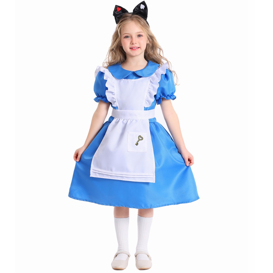 Dziewczęca niebieska sukienka  – Party Games Alice In Wonderland recenzja i cena